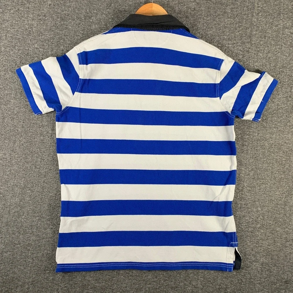 Polo Ralph Lauren Rugby Polo Men Large Striped 1967 Retro Short Sleeve